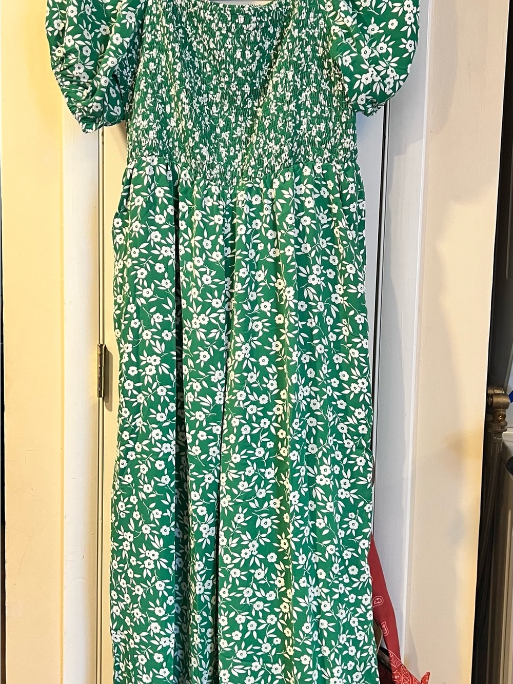 LOVE WELOVE Green floral jumpsuit size 2X - Picture 2 of 14
